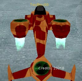Red and orange camouflage skin.